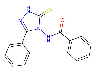 N-(3-phenyl-5-sulfanylidene-1H-1,2,4-triazol-4-yl)benzamide structure