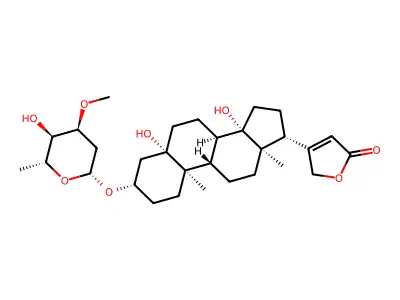 杠柳心苷 structure