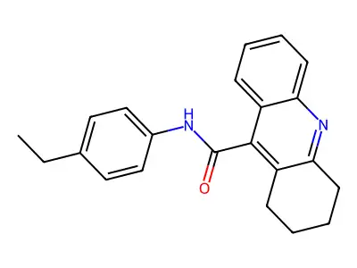 N-(4-Ethylphenyl)-1,2,3,4-tetrahydro-9-acridinecarboxamide structure