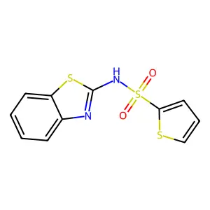 N-(1,3-benzothiazol-2-yl)thiophene-2-sulfonamide structure