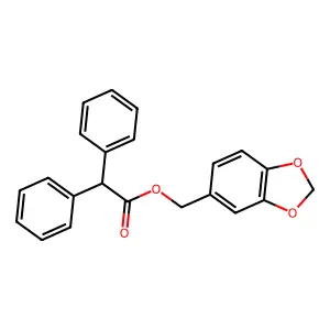 (2H-1,3-benzodioxol-5-yl)methyl 2,2-diphenylacetate structure