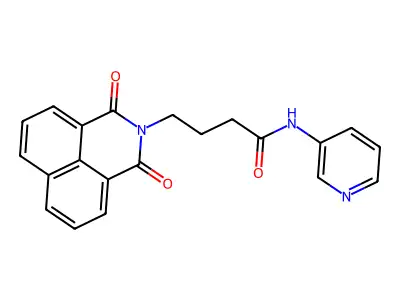4-(1,3-dioxo-1H-benzo[de]isoquinolin-2(3H)-yl)-N-(pyridin-3-yl)butanamide structure