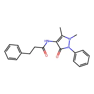 N-(1,5-Dimethyl-3-oxo-2-phenyl-2,3-dihydro-1H-pyrazol-4-yl)-3-phenylpropanamide structure