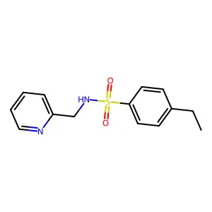 4-Ethyl-N-pyridin-2-ylmethyl-benzenesulfonamide structure