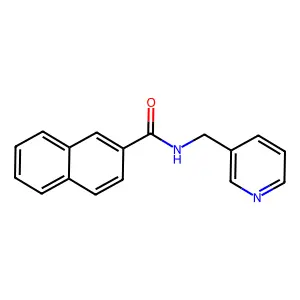 N-(pyridin-3-ylmethyl)naphthalene-2-carboxamide structure