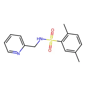 2,5-dimethyl-N-(2-pyridinylmethyl)benzenesulfonamide structure