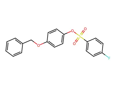 4-(Benzyloxy)phenyl 4-fluorobenzenesulfonate structure