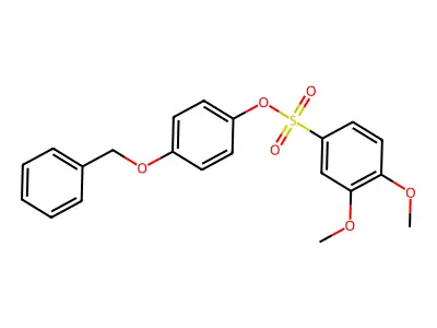4-(Benzyloxy)phenyl 3,4-dimethoxybenzenesulfonate structure