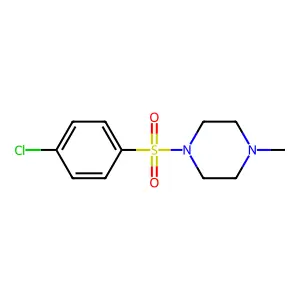 1-(4-Chlorophenyl)sulfonyl-4-methylpiperazine structure