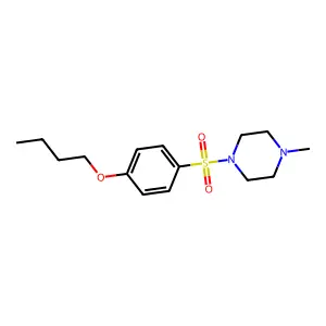 1-[(4-Butoxyphenyl)sulfonyl]-4-methylpiperazine structure