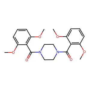 1,4-Bis(2,6-dimethoxybenzoyl)piperazine structure