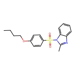 1-(4-Butoxyphenyl)sulfonyl-2-methylbenzimidazole structure