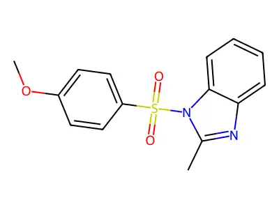 1-(4-Methoxyphenyl)sulfonyl-2-methylbenzimidazole structure