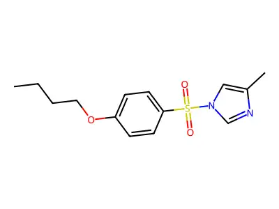 1-(4-Butoxyphenyl)sulfonyl-4-methylimidazole structure