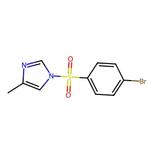 1-[(4-bromophenyl)sulfonyl]-4-methyl-1H-imidazole structure