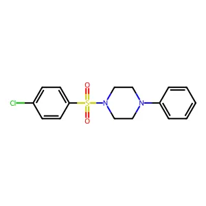 1-(4-Chlorophenyl)sulfonyl-4-phenylpiperazine structure