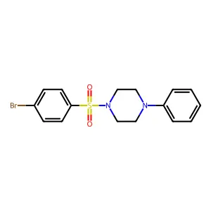 1-[(4-Bromophenyl)sulfonyl]-4-phenylpiperazine structure