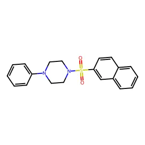 1-(Naphthalen-2-ylsulfonyl)-4-phenylpiperazine structure
