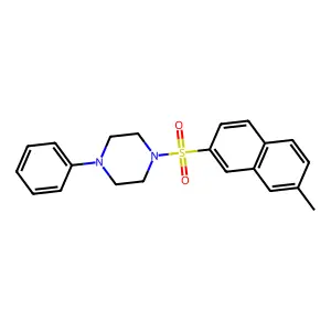 1-(7-Methylnaphthalen-2-yl)sulfonyl-4-phenylpiperazine structure