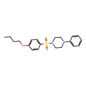 1-(4-Butoxyphenyl)sulfonyl-4-phenylpiperazine structure