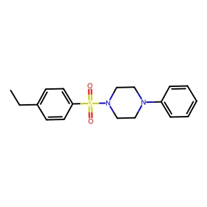 1-[(4-Ethylphenyl)sulfonyl]-4-phenylpiperazine structure