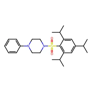1-Phenyl-4-(2,4,6-triisopropyl-benzenesulfonyl)-piperazine structure