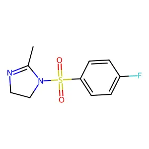 1-[(4-fluorophenyl)sulfonyl]-2-methyl-4,5-dihydro-1H-imidazole structure