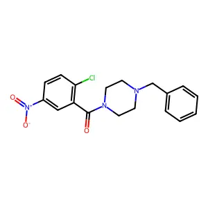 1-Benzyl-4-(2-chloro-5-nitrobenzoyl)piperazine structure