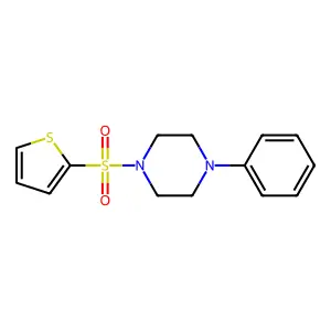 1-Phenyl-4-(2-thienylsulfonyl)piperazine structure