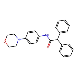 N-(4-morpholin-4-ylphenyl)-2,2-diphenylacetamide structure