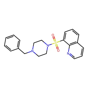 8-((4-Benzylpiperazin-1-yl)sulfonyl)quinoline structure