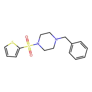 1-Benzyl-4-(thiophene-2-sulfonyl)-piperazine structure