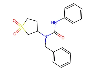 1-Benzyl-1-(1,1-dioxidotetrahydrothiophen-3-yl)-3-phenylurea structure