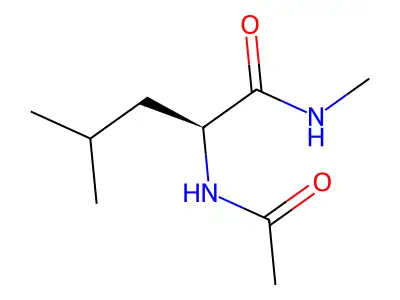 Pentanamide, 2-(acetylamino)-N,4-dimethyl- structure
