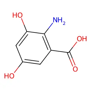 3,5-Dihydroxyanthranilic acid structure