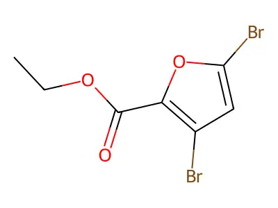 Ethyl 3,5-dibromofuran-2-carboxylate structure