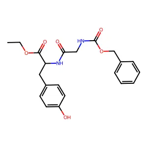 Ethyl N-[(benzyloxy)carbonyl]glycyltyrosinate structure