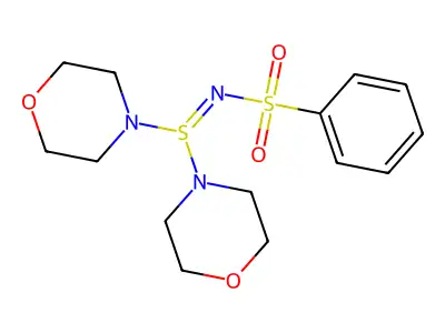 N-[bis(morpholin-4-yl)-lambda4-sulfanylidene]benzenesulfonamide structure