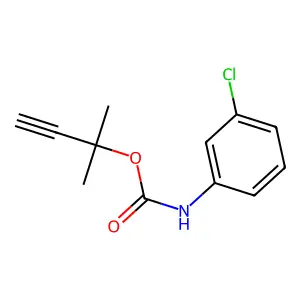 2-methylbut-3-yn-2-yl N-(3-chlorophenyl)carbamate structure