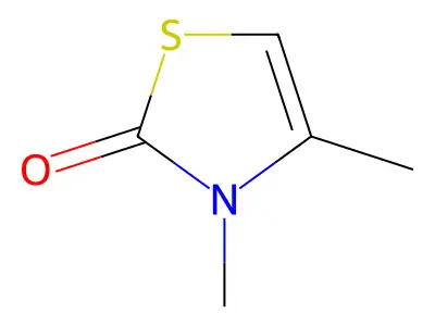 3,4-Dimethyl-2(3H)-thiazolone structure