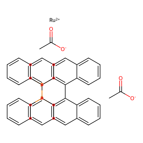 (S)-Ru(OAc)2(BINAP) structure