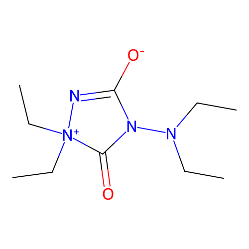4-(Diethylamino)-1,1-diethyl-5-oxo-1,2,4-triazol-1-ium-3-olate structure