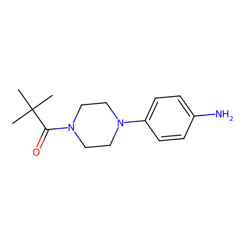1-[4-(4-Aminophenyl)piperazin-1-yl]-2,2-dimethylpropan-1-one structure