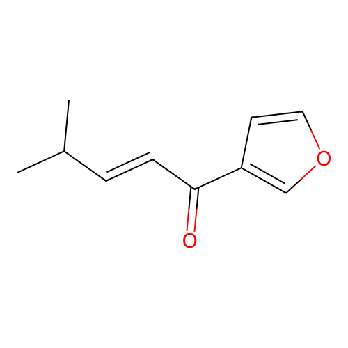 (2E)-1-(3-Furanyl)-4-methyl-2-penten-1-one structure