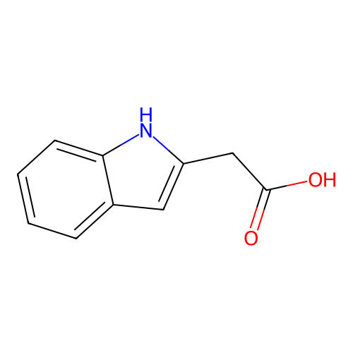 吲哚-2-乙酸 structure