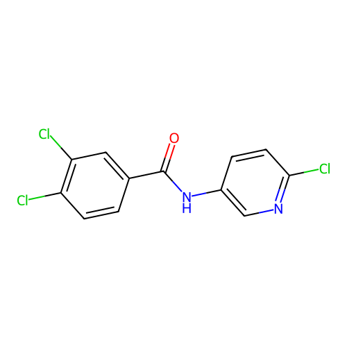 3,4-dichloro-N-(6-chloro-3-pyridinyl)benzamide structure