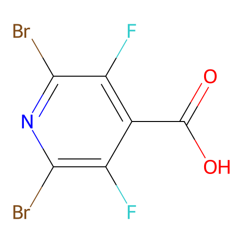 2,6-Dibromo-3,5-difluoroisonicotinic acid structure