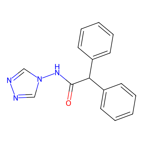 2,2-diphenyl-N-(1,2,4-triazol-4-yl)acetamide structure