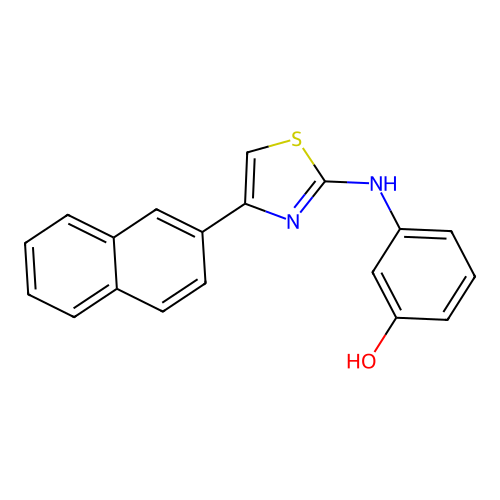 3-{[4-(Naphthalen-2-yl)-1,3-thiazol-2-yl]amino}phenol structure