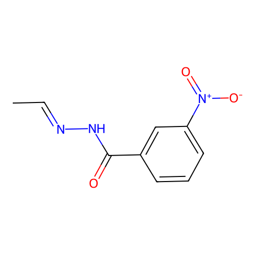 (E)-N'-ethylidene-3-nitrobenzohydrazide structure